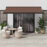 Manual Retractable Awning Brown 450x300 cm Colour brown Size 450 x 300 cm Quantity in Package 1 