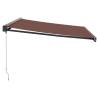 Manual Retractable Awning Brown 450x300 cm | Hipomarket