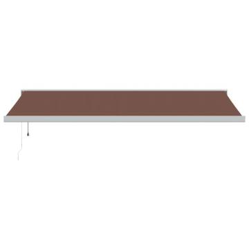 Automatic Retractable Awning Brown 500x300 cm | Hipo Market