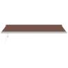 Automatic Retractable Awning Brown 500x300 cm | Hipo Market