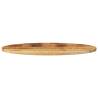 Oval Solid Wood Mango Table Top 80x40x2.5 cm - Hipomarket