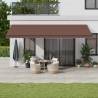 Manual Retractable Awning Brown 600x350 cm - Durable & Stylish