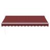 Manual Retractable Awning Burgundy 350x250 cm | Hipo Market