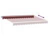 Manual Retractable Awning Burgundy 350x250 cm | Hipo Market