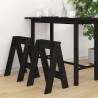 Stools 2 pcs Black 40x40x60 cm Solid Wood Pine Colour black Size 40 x 40 x 60 cm Quantity in Package 2 