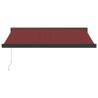 Manual Retractable Awning Burgundy 300x250 cm | HipoMarket