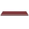 Manual Retractable Awning with LED Burgundy 600x300 cm