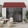 Automatic Retractable Awning Burgundy 300x250 cm Colour burgundy Size 300 x 250 cm Quantity in Package 1 