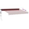 Automatic Retractable Awning Burgundy 300x250 cm | HipoMarket