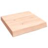 Solid Oak Bathroom Countertop 40x40 cm | Untreated Wood