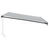 Manual Retractable Awning 400x300 cm Anthracite & White