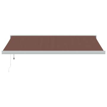 Automatic Retractable Awning Brown 400x300 cm | Hipo Market