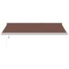 Automatic Retractable Awning Brown 400x300 cm | Hipo Market