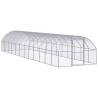 Outdoor Chicken Coop 3x12x2 m Galvanised Steel Size 3 x 12 x 2 m Model without roof 