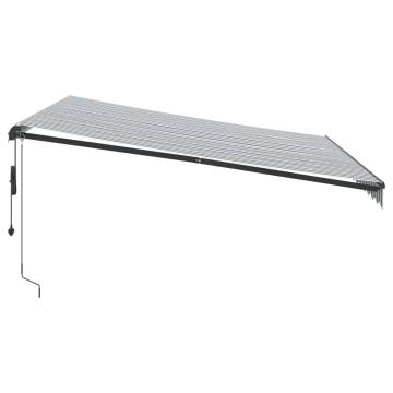 Automatic Retractable Awning 400x300 cm - Anthracite & White