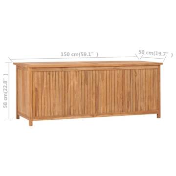 Garden Storage Box 150x50x58 cm | Solid Teak Wood | HipoMarket