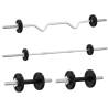 60 kg Cast Iron Barbell and Dumbbell Set | Versatile Workout