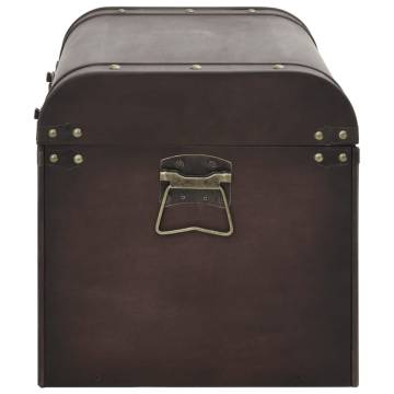 Treasure Chest with Latches - Dark Brown 79.5x39.5x39.5 cm