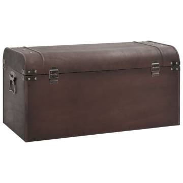 Treasure Chest with Latches - Dark Brown 79.5x39.5x39.5 cm