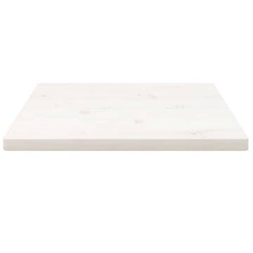 Table Top White 60x60 cm - Solid Pine Wood Square | Hipo Market