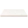 Table Top White 60x60 cm - Solid Pine Wood Square | Hipo Market