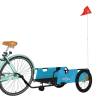 Durable Bike Trailer - Blue & Black Oxford Fabric | HipoMarket