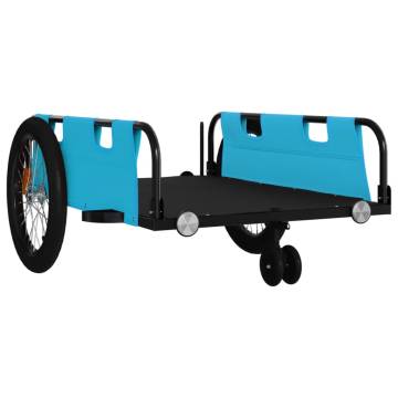 Durable Bike Trailer - Blue & Black Oxford Fabric | HipoMarket