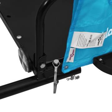 Durable Bike Trailer - Blue & Black Oxford Fabric | HipoMarket