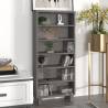 CD Cabinet HAMAR Light Grey 45x18x100 cm Solid Wood Pine Colour light grey Quantity in Package 1 