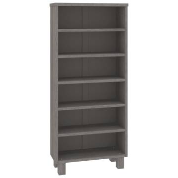 CD Cabinet HAMAR in Light Grey - Solid Pinewood Storage