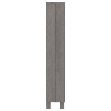 CD Cabinet HAMAR in Light Grey - Solid Pinewood Storage