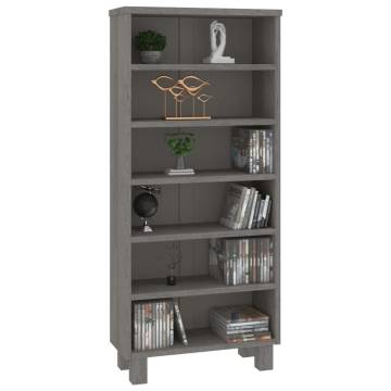 CD Cabinet HAMAR in Light Grey - Solid Pinewood Storage