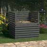 Composter Grey 100x100x102 cm Solid Wood Pine Colour grey Size 100 x 100 x 102 cm Quantity in Package 1 