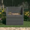 Composter Grey 100x100x102 cm - Solid Wood Pine