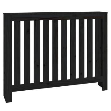 Radiator Cover Black - Solid Pine Wood | Hipomarket UK