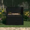 Composter Black 100x100x102 cm - Solid Pine Wood