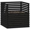 Composter Black 100x100x102 cm - Solid Pine Wood