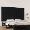 Wall Headboard Black 159.5x3x90 cm Solid Wood Pine Colour black Size 159.5 x 90 cm Quantity in Package 1 