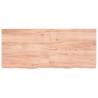 Solid Wood Bathroom Countertop - Light Brown 140x60cm