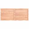 Solid Wood Bathroom Countertop - Light Brown 140x60cm