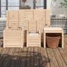 4 Piece Garden Box Set - Solid Pine for Storage & Seating