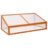 Greenhouse Orange 110x58.5x39 cm Fir Wood - Perfect for Gardens