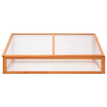 Greenhouse Orange 110x58.5x39 cm Fir Wood - Perfect for Gardens