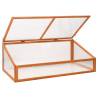 Greenhouse Orange 110x58.5x39 cm Fir Wood - Perfect for Gardens