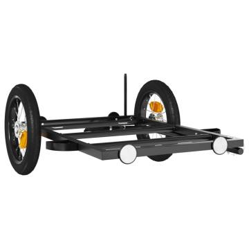 Bike Trailer Black 122x53x28 cm - Durable & Versatile