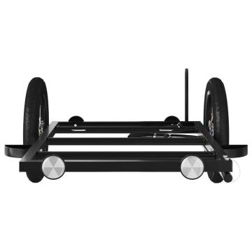 Bike Trailer Black 122x53x28 cm - Durable & Versatile