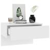 Wall-mounted Bedside Cabinet in White | Space Saving Design