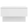 Wall-mounted Bedside Cabinet in White | Space Saving Design