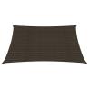 HDPE Sunshade Sail 2.5x3 m - Brown, UV & Mould Resistant