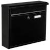 HI Letter Box Black - Modern Mailbox 36x12x32 cm | Hipomarket